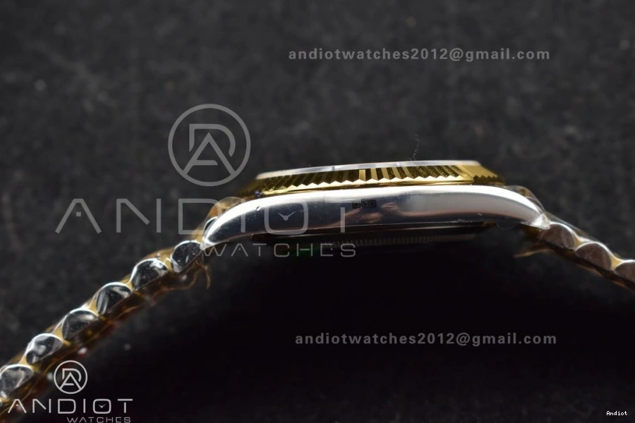 on Dial ARF SS YG SH3235 YG Edition (Gain Jubilee Gray DateJust 41 126333 Best SS 904L Weight) Roman Bracelet Steel Green 1:1 0114